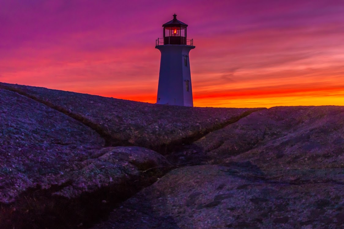 Cotton Candy Pink Sky Peggy's Cove