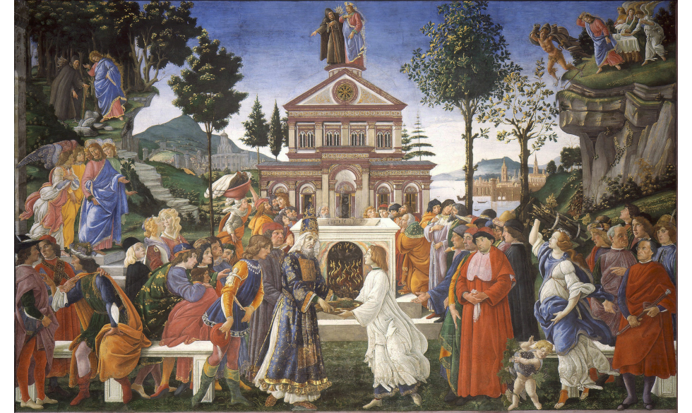 Temptations of Christ by Sandro Botticelli, 1480-1482